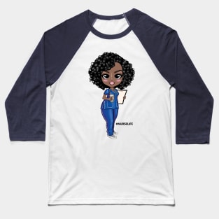 African American Nurse Doll Baseball T-Shirt